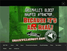 Tablet Screenshot of greenvilleghost.com